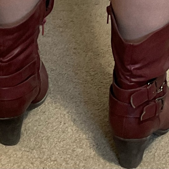 Trendy burgundy boots Taxi brand size 11 - Picture 2 of 5